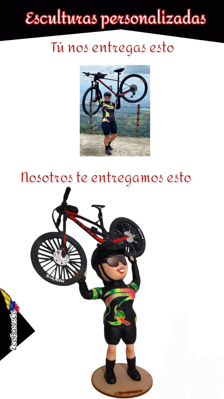 Esculturas personalizadas - Ciclistas