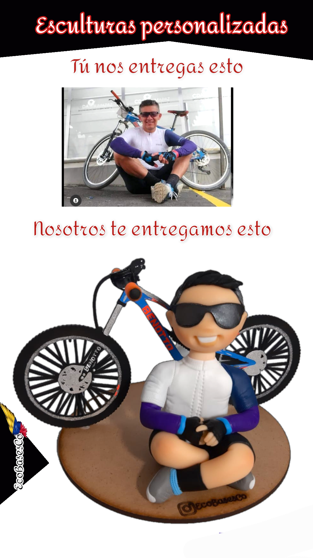 Esculturas personalizadas - Ciclistas